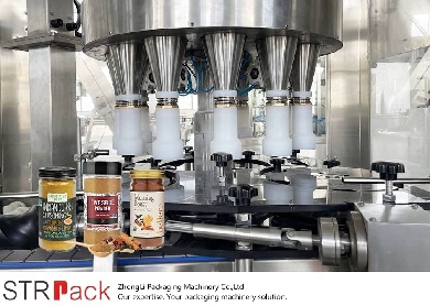 Автоматическая 12-головочная роторная линия для розлива и укупорки порошков и мелкодисперсных гранул.